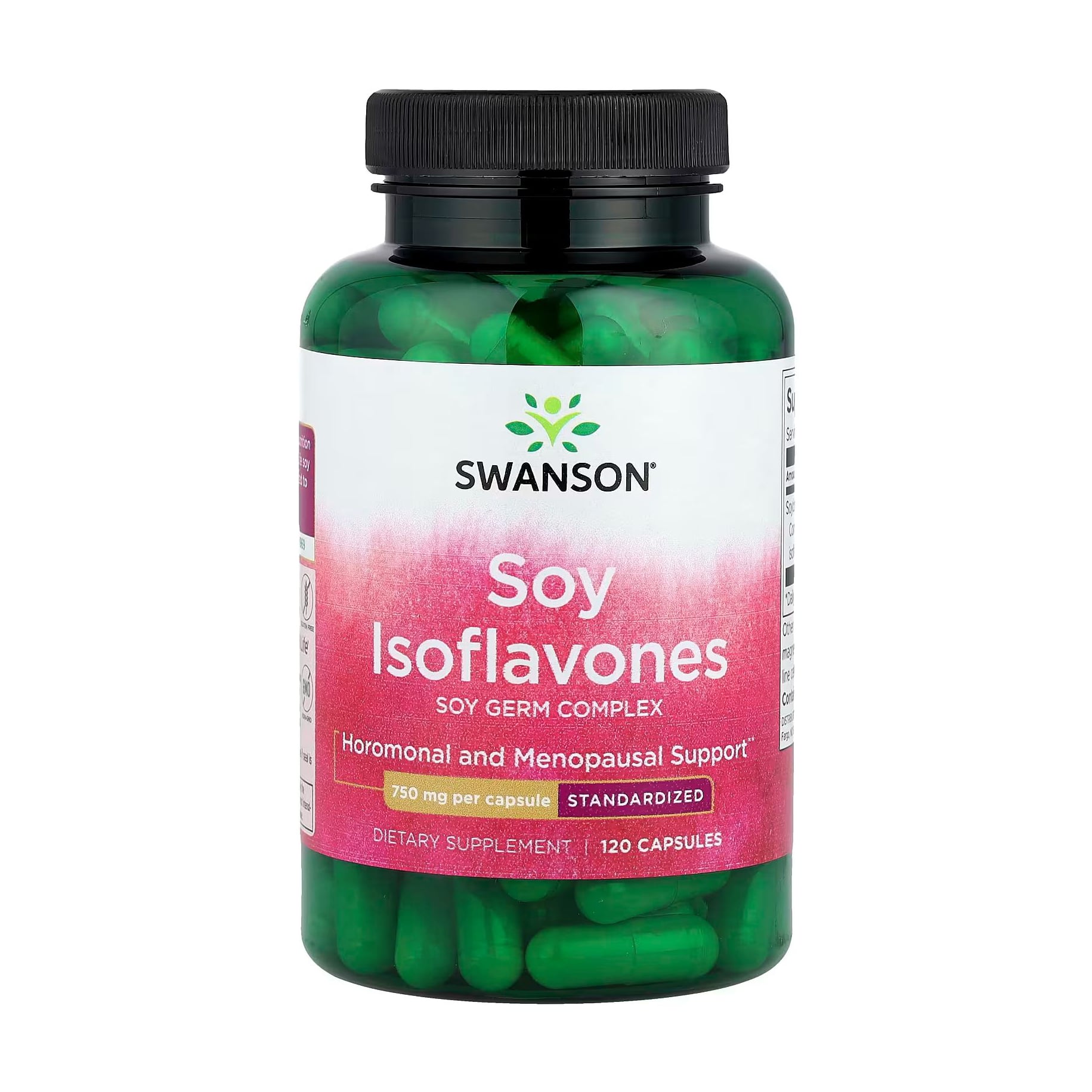 Соєві ізофлавони Swanson Soy Isoflavones 750 мг, 120 капсул